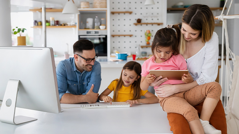 familias usan más dispositivos por el teletrabajo